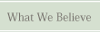 What We Belive